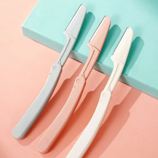 Folding Eyebrow Razor , Anti-scratch Brow Shaper, 3 Pack Makeup Tool