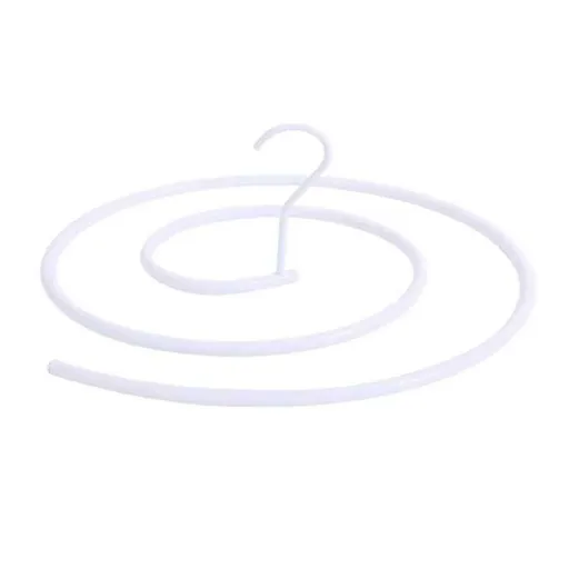 Spiral Hanger Dedicated Space Saving Stainless Steel Rustproof Quilt Bed Linen Hanger for large Sheets Quilts CurtainsWhite