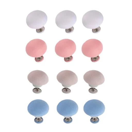 12 Pack Mushroom Duvet Clips, Needle-Free Quilt Fasteners for Securing Duvets, Sheets, Covers and Bedding, Multicolour