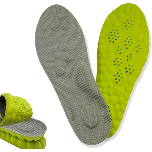New 4D Memory Foam Cloud Footstr Insoles, Steppers Insoles for Men & Women with Arch Support & Shock Absorption, All-Day Comfort Trim-to-Fit Memory Foam Inserts for Shoes