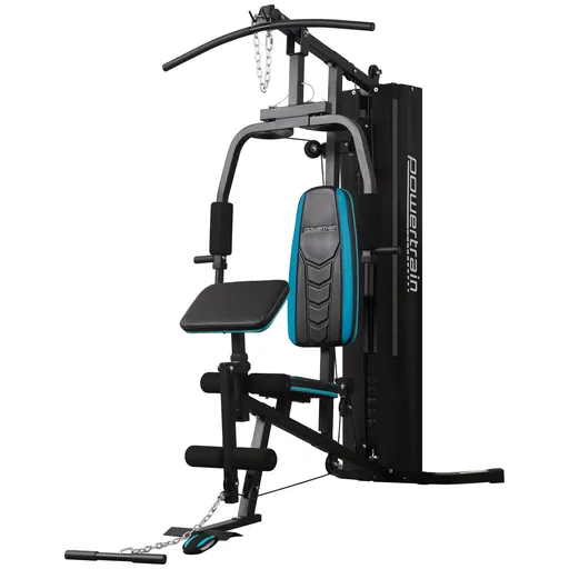 Powertrain JX-300 Multi Station Home Gym with 44kg Weight Stack Cable Machine All-in-One Full Body Strength Training