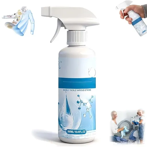 Clothing Emulsifier, Upgrade Non Ionic Laundry Stain Remover Spray for Oil, Grease and Food Stains, Multi-Purpose Fabric Cleaning