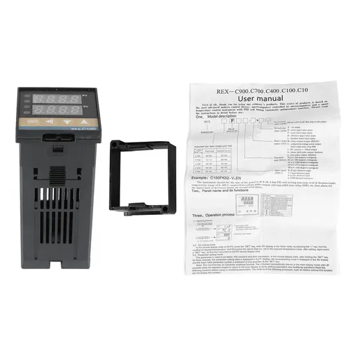 PID Temperature Controller Kit REX C100 Digital PID Temperature Controller with Solid State Relay 100‑240V REX C100FK02 V DN SSR DK