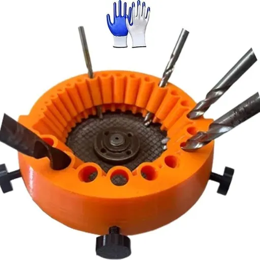 Drill Bit Sharpener with Gloves New Drill Bit Sharpener Improved Drill Bit Grinder for 2 to Drill Bits and 115 and Grinders, 13 mm, 125 mm