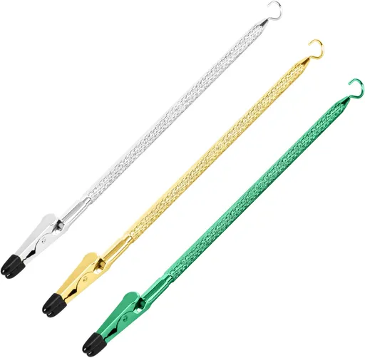 Bracelet Helper Tool with Hook - Fastener Helper Tool for Bracelet, Necklace, Jewelry, Watch - Silver, Gold, Emerald, Bundle
