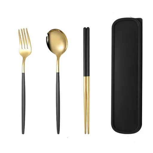 Silverware Sets, 3-Piece Flatware Stainless Steel Heavy Weight Forged Cutlery Eating Utensils Forks Spoons Set Tableware Service