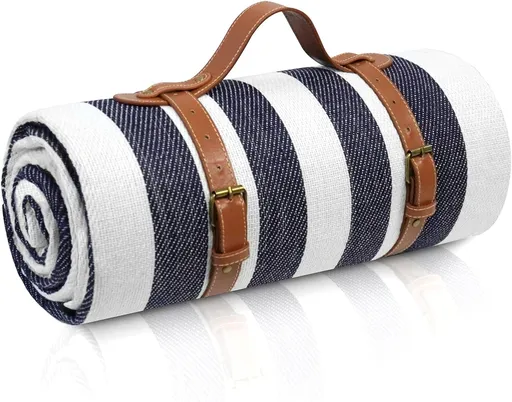 200x200cm Picnic Blanket Waterproof Sandproof Foldable for 6-8 People 3 Layers Ideal for Beach Park Camping