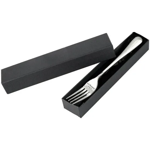 Engraved Stainless Steel Fork with Gift Box Love Message Utensil for Couples Present - B.I love forking you