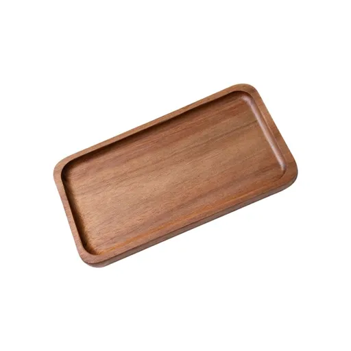 Wooden Tray for Bathroom Small Wooden Serving Tray for Bathroom Counter Food Appetizer Tea Dessert Kitchen Candle Tissue,Brown
