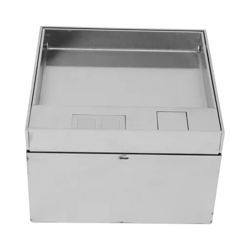 Recessed Floor Outlet Stainless Steel IP44 Waterproof Floor Receptacle Kit for Home Improvement