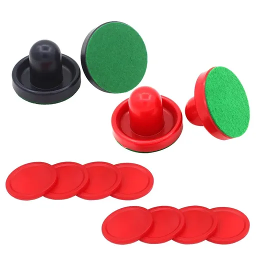 8Pcs Air Hockey Pushers Pucks with Fast Gliding Action Dark Blue Plastic Air Hockey Accessories