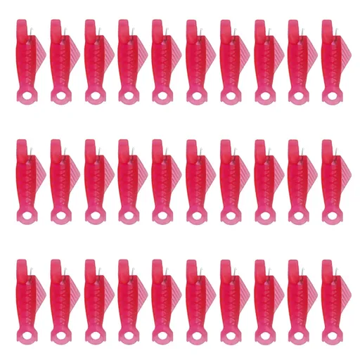 30 Piece Sewing Machine Needle Threaders, automatic fish mouth threader tool for quick machine sewing and embroidery, Hot Pink