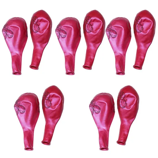 10Pcs Latex Balloon Hen Night Party Stage Decoration Accessaries Rose Red