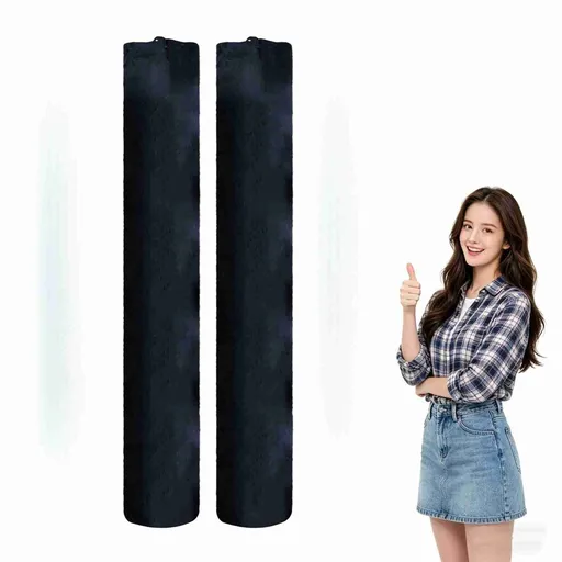 2Pcs Carpet Waterproof Storage Bag, 85 x 9 Oxford Cloth Drawstring Rug Bags, Fits 78 Wide Rugs, Ideal for Moving, Storing and Transporting Carpets (Black)