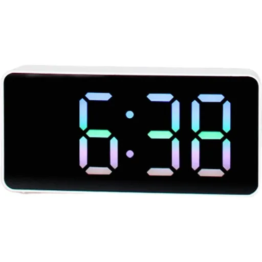 LED Digital Wall Clock, Big Digits,Modern Electric Small Silent Wall Clock for Living Room, Bedroom, Classroom, Farmhouse, Kitchen, Office