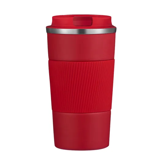Car Coffee Cup 510ml Travel Mug Stainless Steel Thermal Insulated Coffee Cup - Vacuum Insulation Water Bottle for Hot and Cold Water Coffee and Tea Black Mug Cafeteria Coffee Cup with Lid 3.46×6.69 in Black