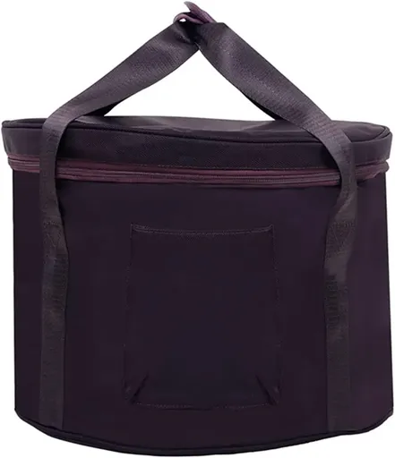 Singing Bowl Carry Bag with Handle, Thick Padded Travel Case for Yoga and Meditation, Black, 12 inches Size, Daily Comfort Use