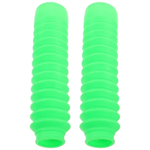Masteelf Green Dirt Bike Fork Boots Front Suspension Protector Cover for Motorcycle Off-Road