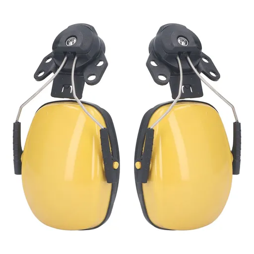 1 Pair Safety Helmet Ear Muff Noise Reduction Helmet Hard Hat Hearing Protection Earmuff for Construction Site