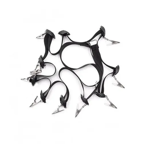 Over Door Hat Rack Baseball Cap Holder Storage Strap with Clips Closet Organizer - 10 Clips