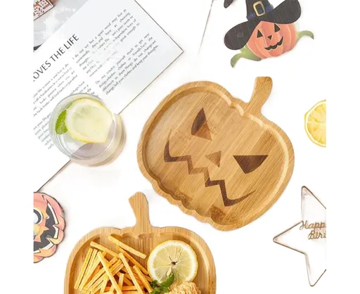 Halloween Pumpkin Storage Plate Home Decor