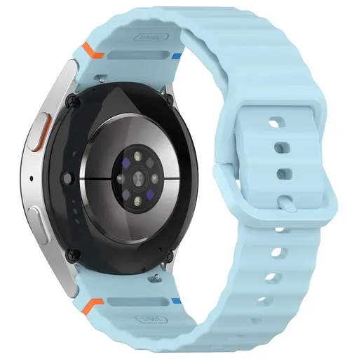Silicone Watch Band Compatible with Samsung Galaxy Watch 4 Light Blue, 40mm 44mm