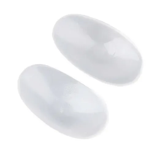 2Pcs Soft Anti-Slip Invisible Shoulder Pads Naturally Increased Silicone /Sponge - Clear (Silisone)