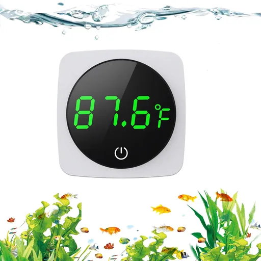 Aquarium Thermometer, LED Digital Fish Tank Thermometer HighAccurate Aquarium Fish Tank Accessories for Betta, Goldfish,Axolotl,