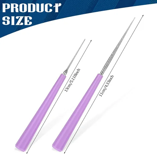 2 Piece Jewelry Making Bead Reamer Tool, Diamond Bead Reamer Tipped Hole Enlarger for Pearls & Beading