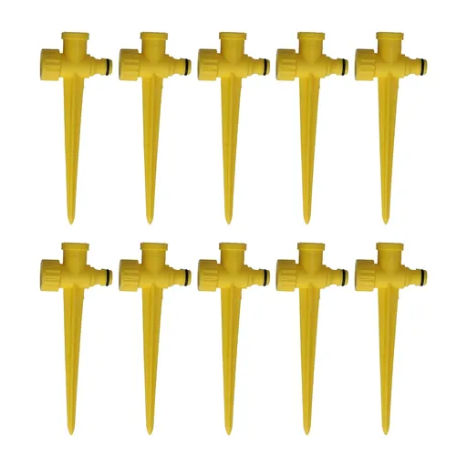 Lawn Sprinkler Spike 10PCS 1/2inch Female Thread Interface Plastic Garden Irrigation System Connector