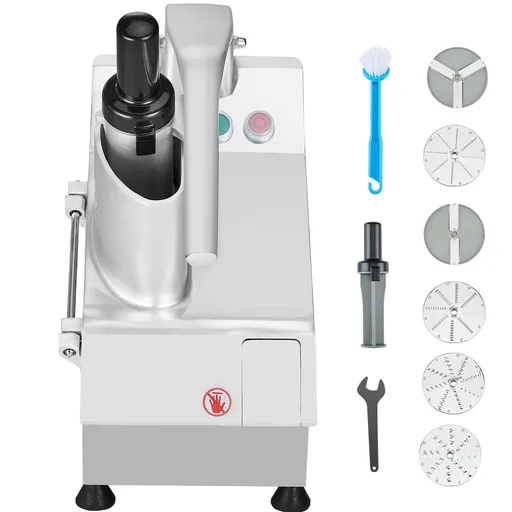 Food Processor & Vegetable Chopper w/ 6 Blades Food-Grade Stainless Steel