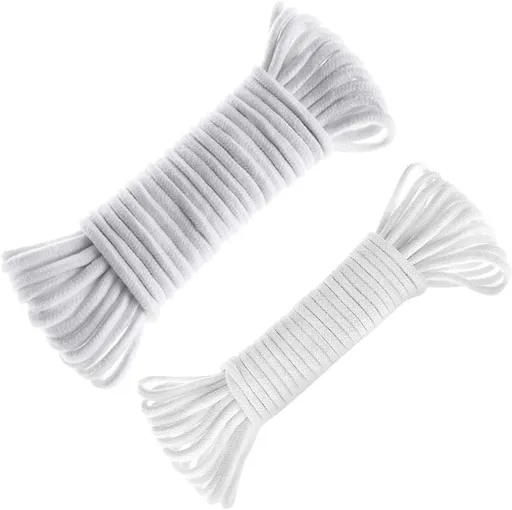 Self Watering Capillary Wick Cord (30 feet 1/6 inch+50 feet 1/4 inch) Vacation Plant Sitter DIY Self-Watering Planter Pot Automatic Wicking Hydroponic System Potted Auto Seedling Waterer Rope