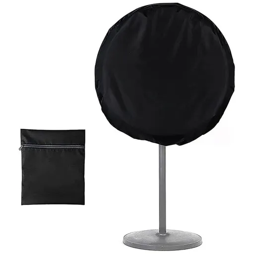 Dustproof & Waterproof Fan Cover for Diameter 70cm Oscillating Pedestal Fan Storage, Black, Oxford Fabric, Washable, Reusable, Easy to Install, 1 Pack