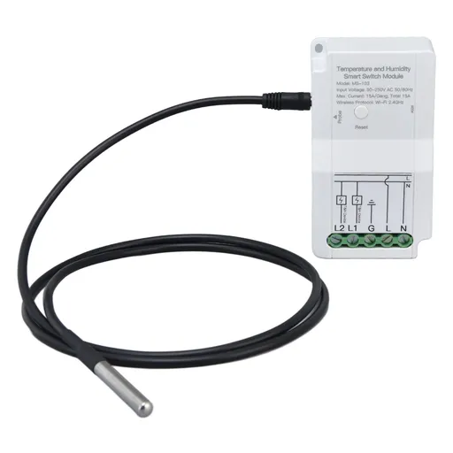 Temperature Humidity Switch Module Dual Relay Output Wireless Control 90-250V with Temperature Probe