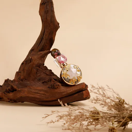 Healing natural crystal perfume bottle(25ml)-Tiger's Eye rose quartz