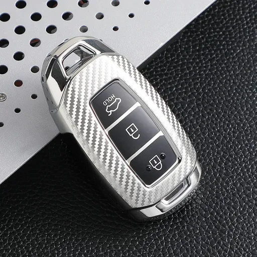 Car Key Case for Hyundai Sonata Elantra ix35 Morning. Section D-electro-optical Silver