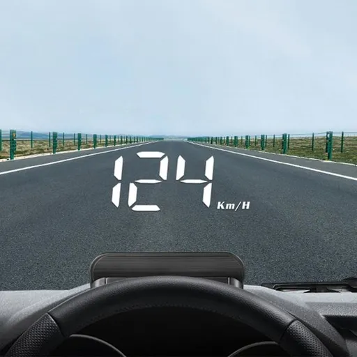 Head-Up Display, Universal GPS HUD for Car, Speedometer with USB Interface, Speed, Driving Direction, Overspeed, Error Code, Black Color