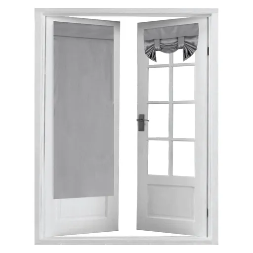 Blackout French Door Curtain,Privacy Thermal Insulated Door Window Curtain for Glass Door/Front Door/Sliding Door