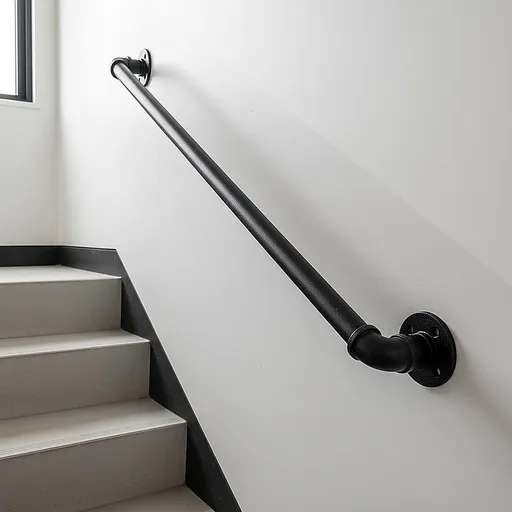 1m Handrail Stair Rail Grab Balustrade Staircase Banister + Installation Kit