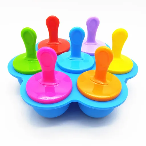 Silicone Popsicle Molds,DIY Ice Pop Mold, Kids Ice Cream DIY Molds,Baby food storage containers For egg biting