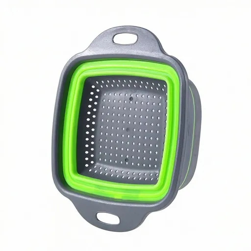 Foldable Pasta Strainers, Foldable Kitchen Colander for Draining Fruit, Kitchen Silicone Adjustable Filter Vegetables Fruit Baskets