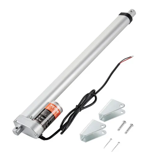 Linear Actuator 12V, 16 Inch High Load 330lbs/1500N Linear Actuator, 0.19"/s Linear Motion Actuator with Mounting Bracket and IP54 Protection