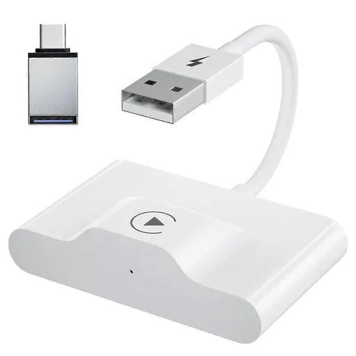 Wireless CarPlay Adapter, Wired to Wireless Dongle with WiFi Online Update