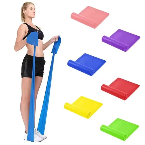 Resistance Band QZE Rubber 1.5m 1.5m piece of resistance sheet [random color]
