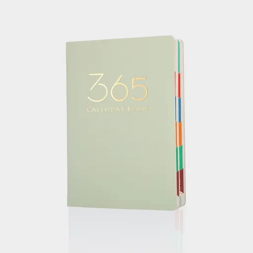 Green 2026 Daily Planner & 365 Days Calendar Book | Professional Time Management Organizer | Work Efficiency Handbook 190x160mm