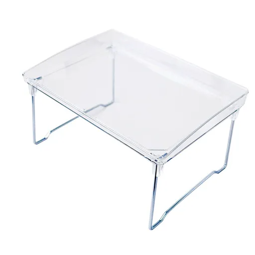 Desk Storage Shelf Stackable Foldable Transparent Counter Organizer Rack for for Kitchen Bathroom Office