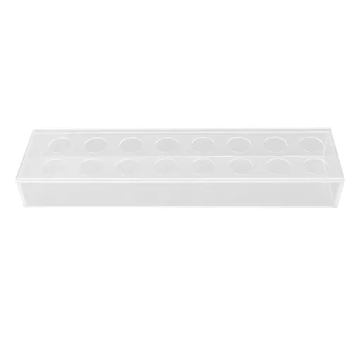 Rectangular Floral Centerpiece Clear Acrylic Flower Vase for Dining Table Wedding Party Home 16 Hole