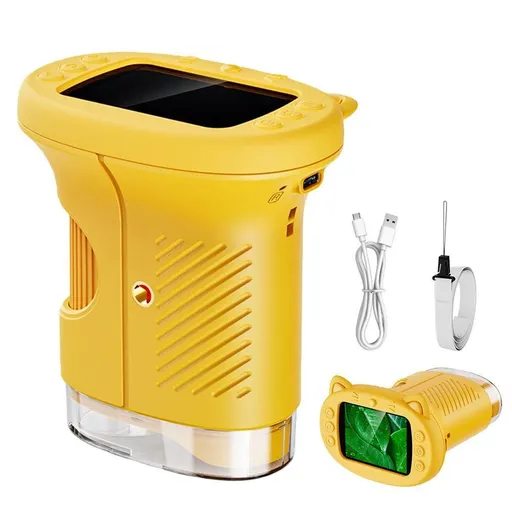1000X Handheld Microscope - 1080P Mini Pocket Digital Microscope Yellow