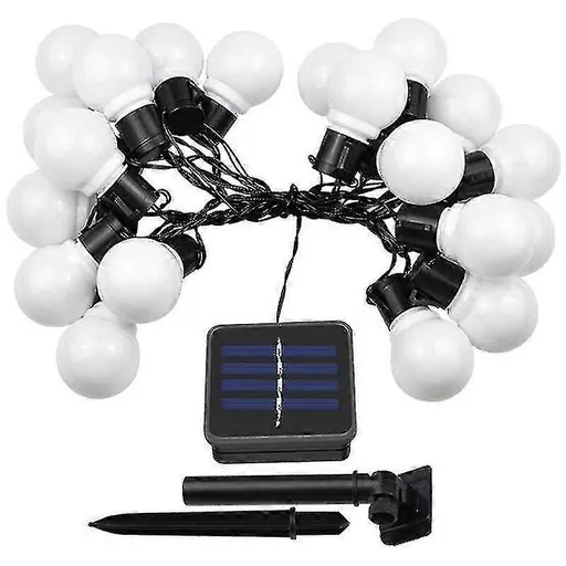 Solar Powered Patio LED String Lights, Waterproof Outdoor Bulbs 10 LEDs
