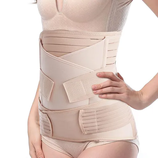 Postpartum Belly Band, Postpartum Girdle 3 in 1 C Section Belly Band Postpartum Girdle Support Recovery Belt
